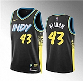 Men's Indiana Pacers #43 Pascal Siakam Black 2023-24 City Edition Stitched Basketball Jersey Dzhi,baseball caps,new era cap wholesale,wholesale hats